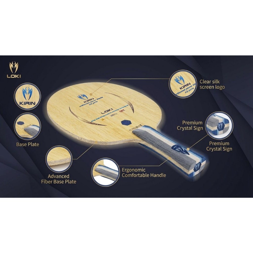 (ลดมากถึง 7xx.-) ไม้ปิงปองประกอบ Loki kirin K5 Pro outer พร้อมยาง Nexxus el50 และ GTX I ร้านปิงปองเฮาส์ - รูปที่ 3