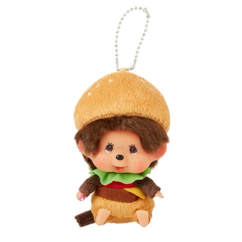 ของแท้ 100% M’s Burger Monchhichi burger Boy - พวงกุญแจมอนชิชิมิสเตอร์แฮมเบอร์เกอร์ 🍔✨