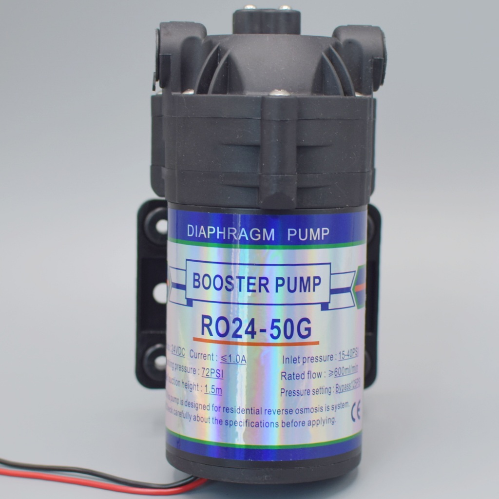 ปั๊มน้ำ RO ขนาด 50 GPD ปั๊มเงียบ ปั๊ม Diaphragm Pump ปั๊มน้ำระบบเครื่องกรองน้ำ RO อะไหล่เครื่องกรองน้ำ - รูปที่ 4