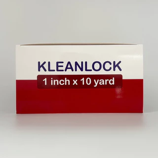Kleanlock เทปล๊อค 1นิ้ว*10หลา (12ม้วน/กล่อง)และ 2นิ้ว*10หลา (6ม้วน/กล่อง) ล๊อคข้อเท้า ข้อมือ เทปผ้าล๊อค longmed ม้วน