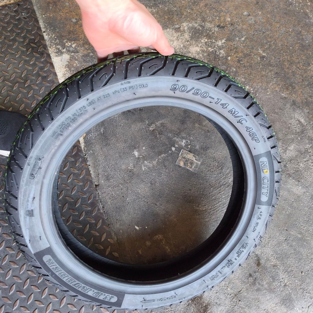 [ส่งทันที] ยางมอเตอร์ไซต์ ND Rubber รุ่น City TL สำหรับ Honda ADV150 ADV160 ขนาด 110/80-14 และ  130/70-13 - รูปที่ 2