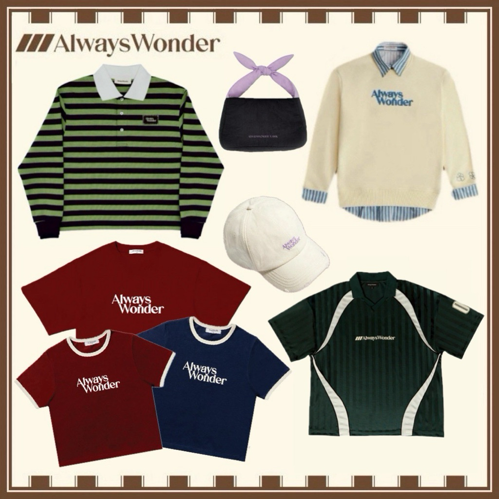 (พร้อมส่ง) AlwaysWonder Jersey | Cap | Polo | T-Shirt | Sweater | Bag #linglingkwong #Alwayswonder