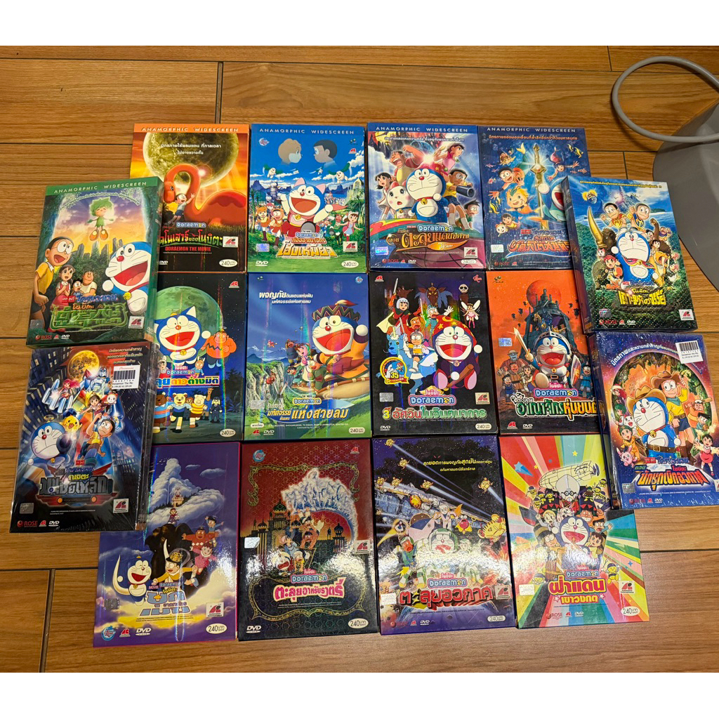 DVD โนบิตะ โดราเอมอน Nobita Doraemon the movie ลิขสิทธิ์ rose ของแท้พร้อมส่ง 16 ภาค มืสองภาค sealed