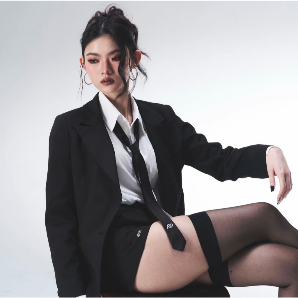 Atipashop - ALDRIC SILK TIE เนคไท แฟชั่น มีหลายสี Unisex