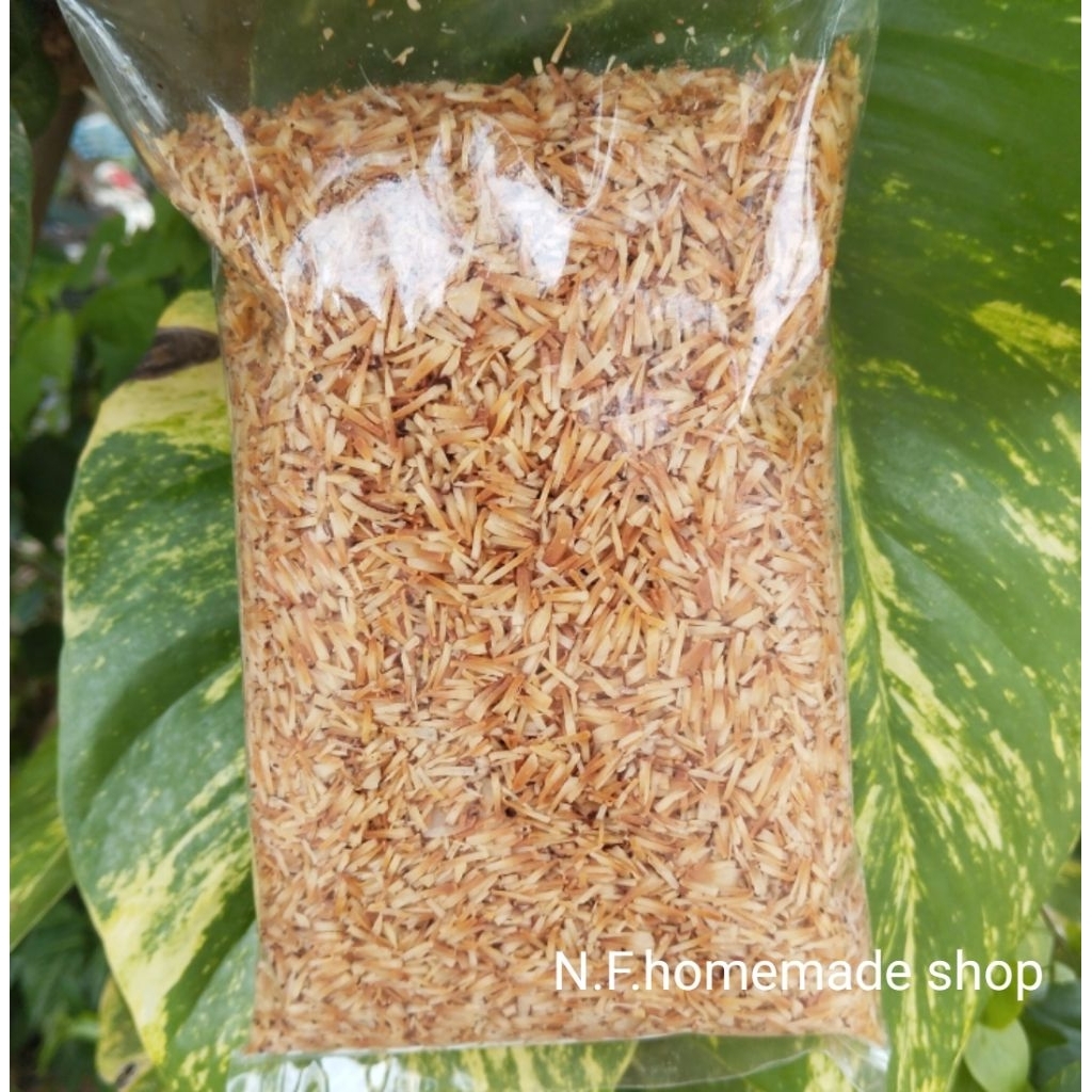 มะพร้าวคั่วอบแห้งเมี่ยงคำ หั่นมือของแท้ 100% ราคาถูก ( 250 g )