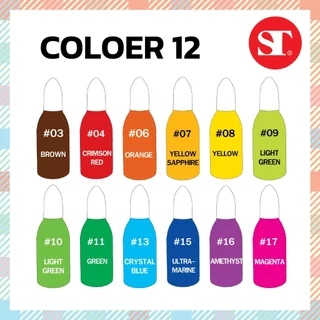 ST GLASS PAINT สีเพ้นท์แก้วสูตรน้ำมัน ขนาด 20ml