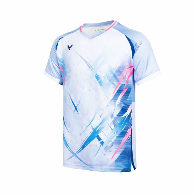 VICTOR เสื้อกีฬาแบดมินตัน แขนสั้น รุ่น T-60004 — صورة 3