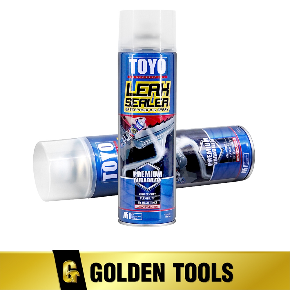 [ลดพิเศษ] TOYO LEAK SEALER สเปรย์อุดรอยรั่ว สเปรย์กันรั่ว สเปรย์กันน้ำรั่วซึม ขนาด 750 ml. สมานรอยแตก หลังคา พื้น กำแพง