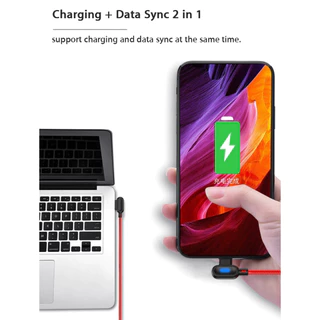 สายชาร์จ สายชาร์จเร็ว Micro USB สายชาร์จ Type C/Micro USB/IP Cable สายชาร์จ 90องศา ยาว1M/2M