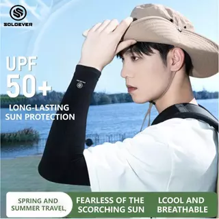 SOLOEVER ปลอกแขนกันแดด ป้องกัน UV 99% ผ้าละเอียด ปลอกแขนสวมนิ้ว ขนาด Free Size ใส่ได้ทั้งชายและหญิง เนื้อผ้านุ่ม ใส่สบาย