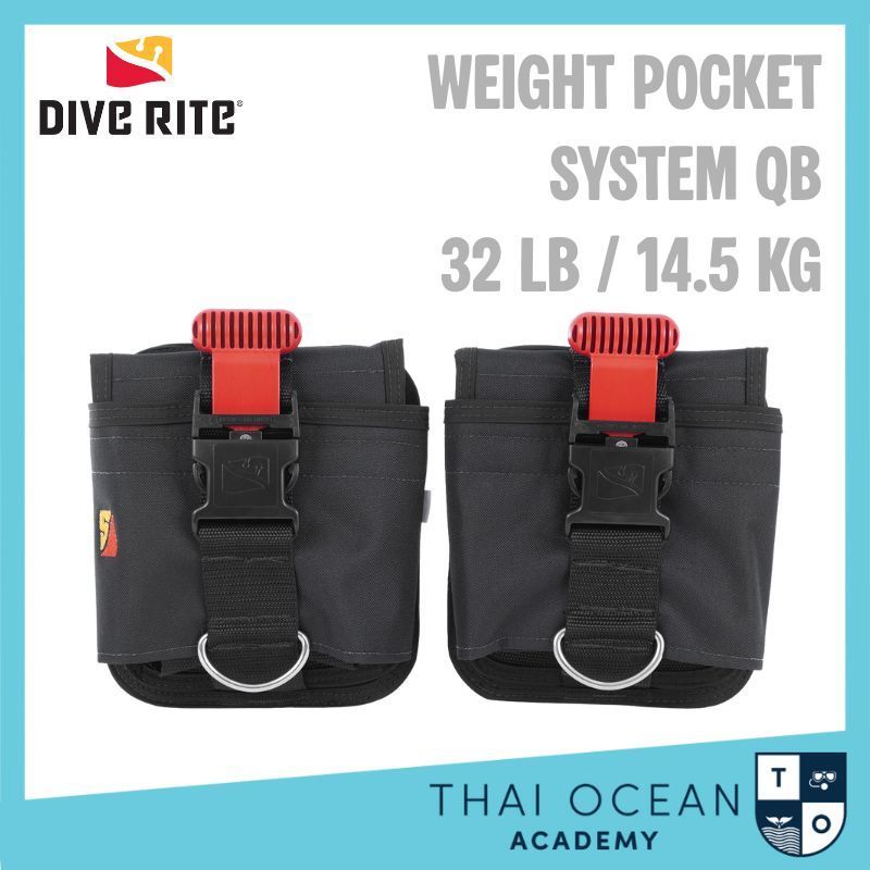 Dive Rite ฺBCD Weight Pocket System QB -32 LB - 14.5 kg
