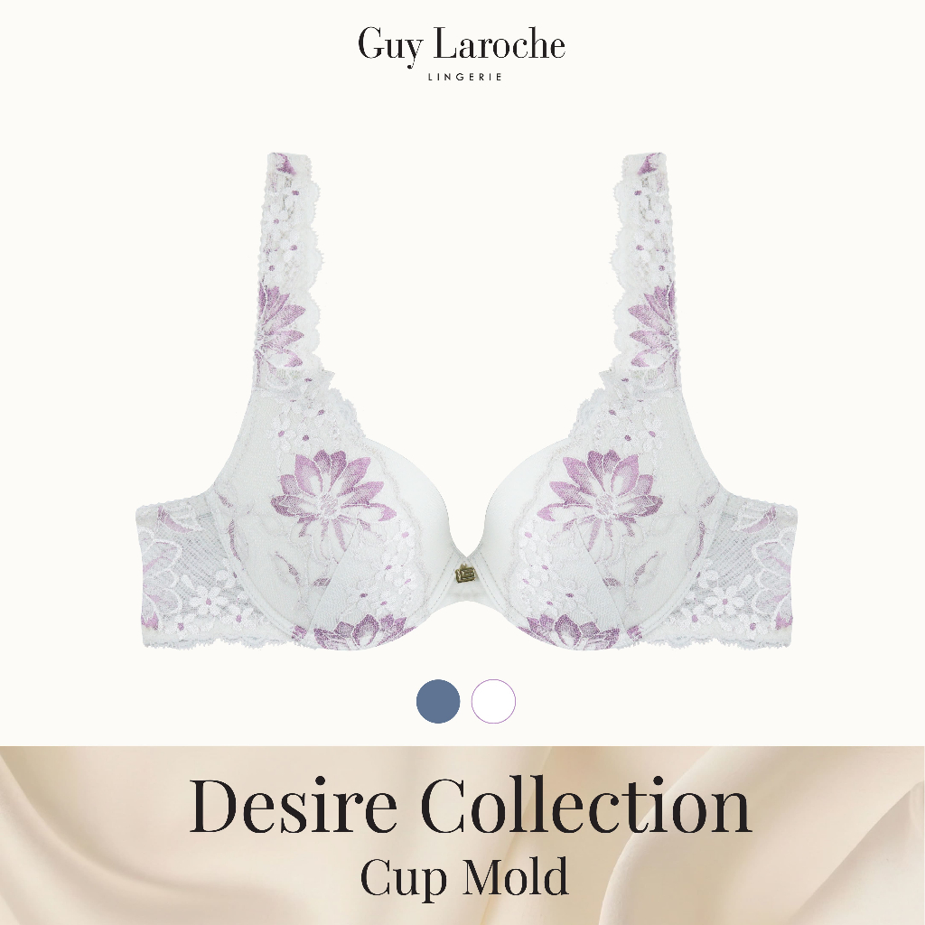 Guy Laroche Lingerie กีลาโรช เสื้อในลูกไม้ มีโครง (Desire Collection) Cup Mold GB7V17