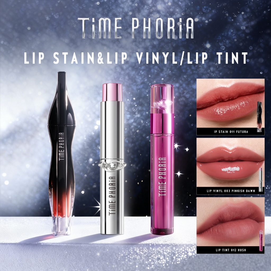 Time Phoria Set: Stellar Dust Lip Stain | Altera Blurring Lip Tint | Lip Vinyl | ลิป,ลิปสติก