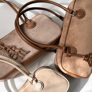 🥞กระเป๋าเบก้า (PU SUEDE) สำหรับสะพายไหล่ แถมสายยาว+แถม bag c…