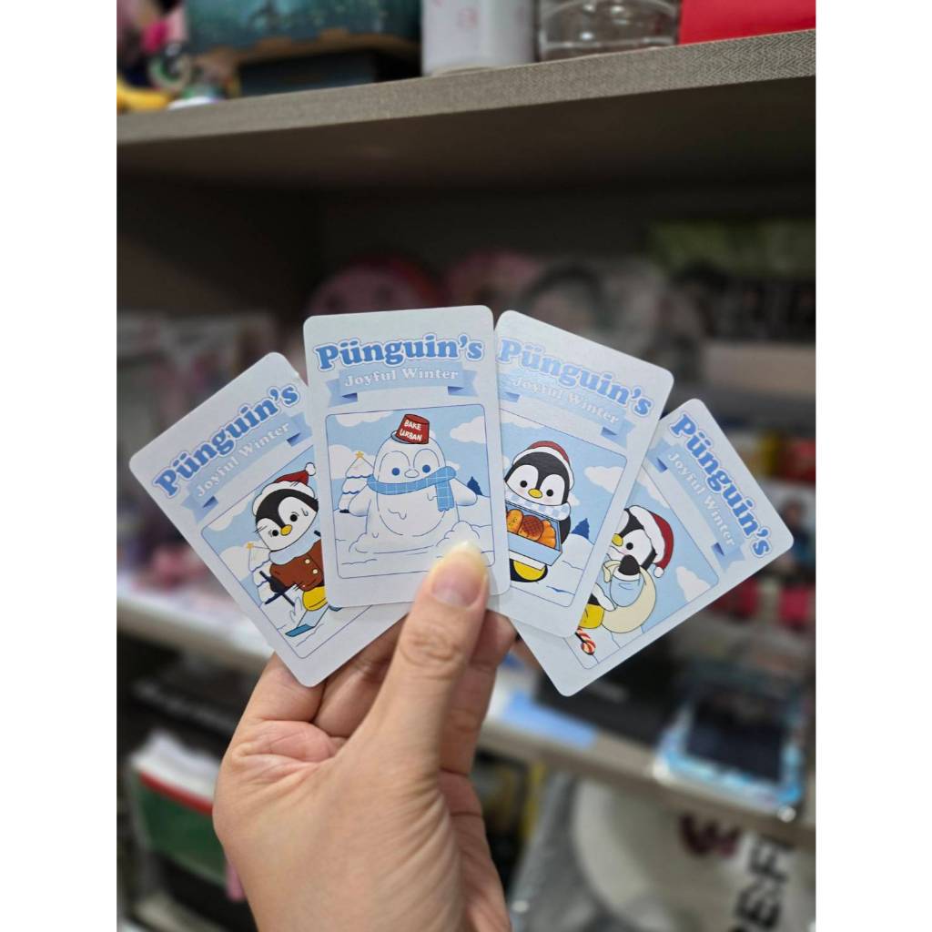 [พร้อมส่ง] การ์ดปังกวิ้น คอลเลคชั่น Punguin's Joyful Winter จากร้าน Bake Urban ของน้องแดน