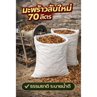 มะพร้าวสับ จัมโบ้ไซร์ 70ลิตร 10กิโลกรัม วัสดุปลูกคุณภาพ