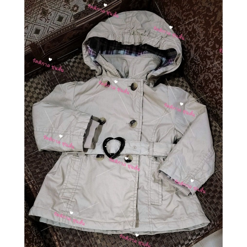 H & M กันหนาวหนา มีฮู้ด ป้ายติด : EUR 92 US 1½ -2Y