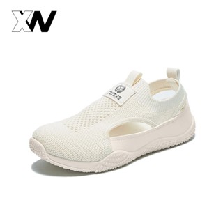 รองเท้าขาวสำหรับผู้หญิงรับซัมเมอร์ ตาข่ายระบายอากาศ กันลื่น …