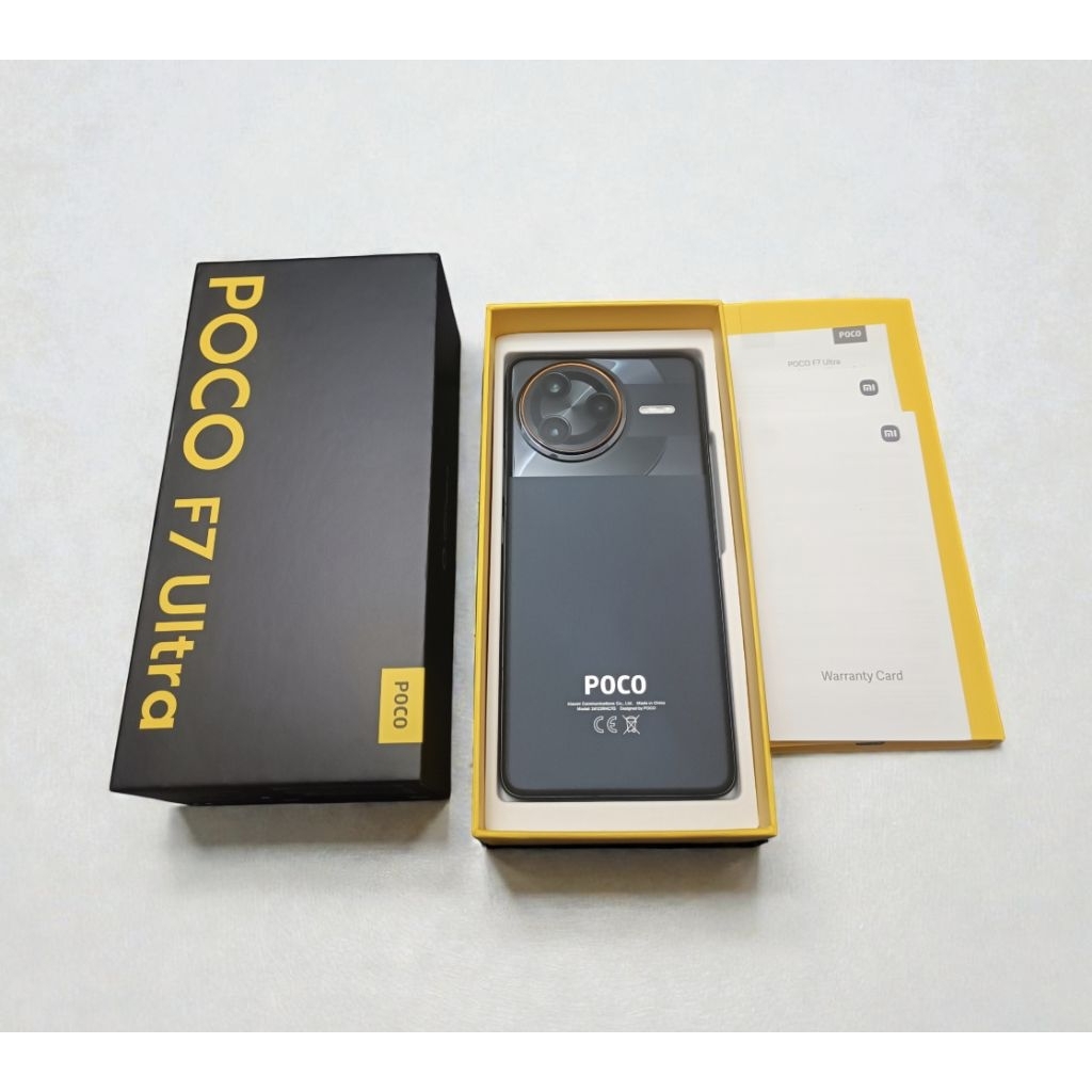 POCO F7 Ultra 16GB+512GB สภาพแบต 100%  ประกันศูนย์ 1 ปี (สภาพนางฟ้า)ใช้งานน้อยมาก