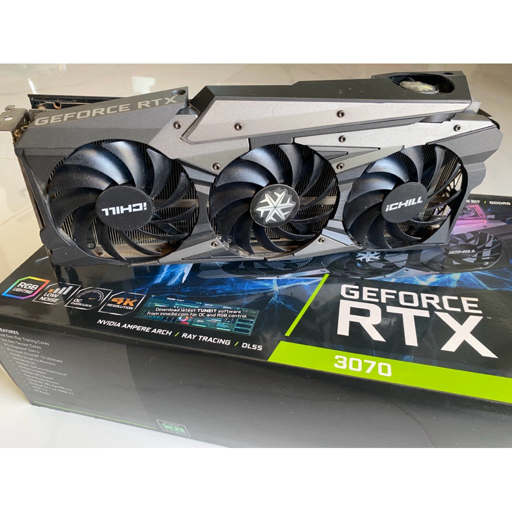 การ์ดจอ iCHILL RTX 3070 8G GDDR6 (มือสอง)