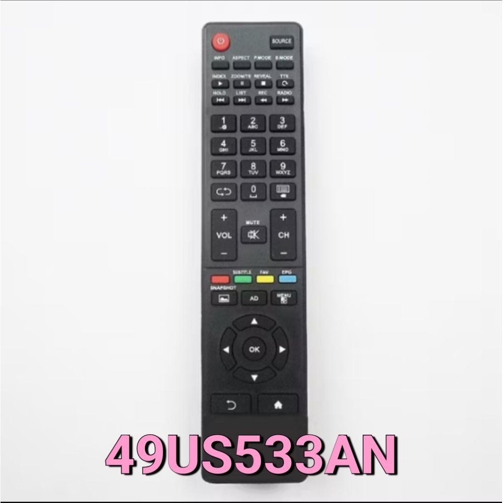 ✅พร้อมส่ง รีโมททีวี ใช้กับรหัส 49US533AN