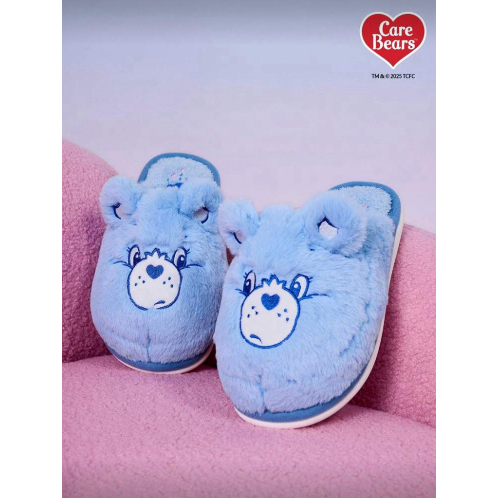 พร้อมส่ง❤️‍🔥 Care Bears X POKOJA LAND 1 ชิ้น รองเท้าแตะขนปุยใส่ในบ้าน