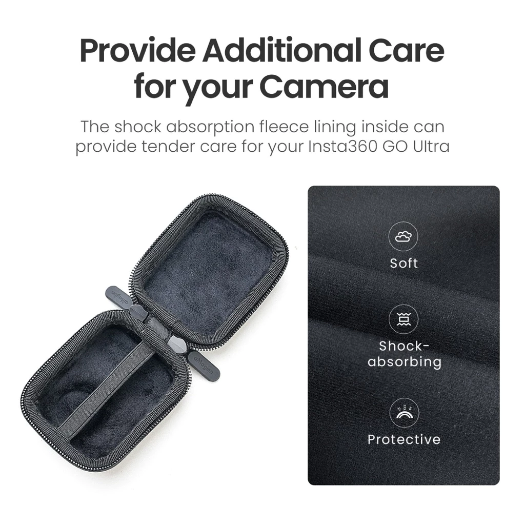 Amagisn กระเป๋า สำหรับ Insta360 Go Ultra ใส่เคสอลูมิเนียม ใส่เคสซิลิโคน ใส่ตัวกล้อง Amagisn Convenient Storage Bag thumbnail 6