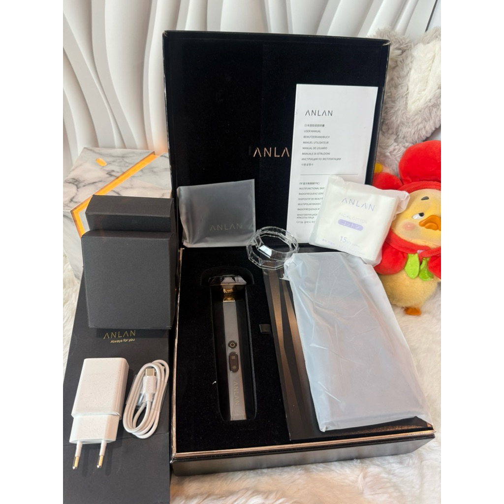 รุ่นอัพเกรด] ANLAN เครื่องนวดหน้าไฟฟ้า ด้วยคลื่นRF มือ 1