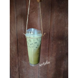 หูหิ้วแก้วกาแฟ​ หู​หิ้ว​แก้ว​เชือกปอ ชุดละ100ชิ้น78บ.ค่ะ แก้วปาก90-98มม.(ลูกค้ารูดปรับขนาดได้)​