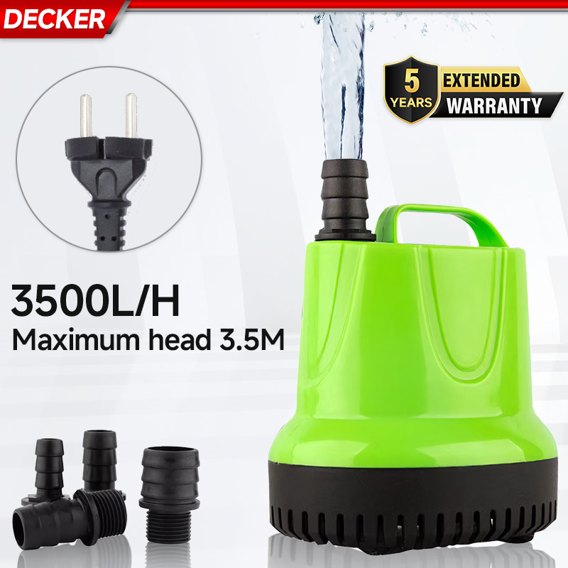 Decker ปั้มดูดน้ำ ปั้มน้ําอัตโนมัติ กําลังไฟ 220V ปั๊มน้ำพิพิธภัณฑ์สัตว์น้ำ ปั๊มจุ่ม ปั๊มบ่อปลา ปั๊มน้ำพุ