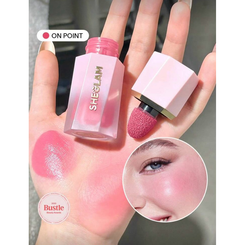 (ตะกร้าเก่าถูกลบ)พร้อมส่ง ลิควิดบลัช SHEGLAM COLOR BLOOM LIQUID BLUSH MATTE FINISH (MATTE) แถมพัฟจิ๋ว!!!