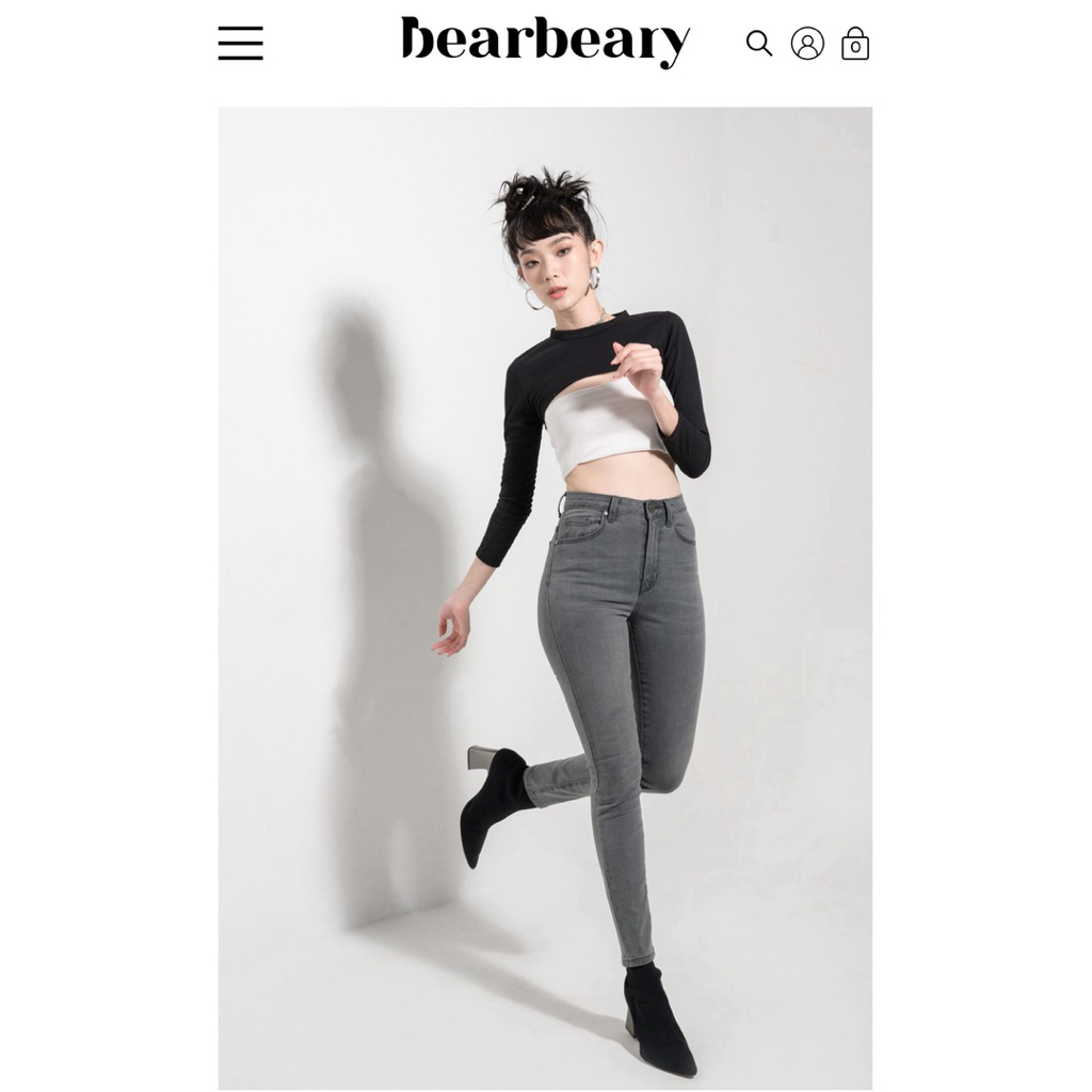 กางเกงยีนส์แบรนด์ bearbeary รุ่น LDM977 size L (แค่แกะป้ายและซักเก็บสภาพมือ 1 เลยค่ะ) ส่งฟรีไม่มีค่า