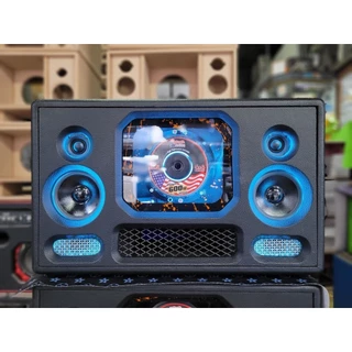 (แถมไมค์)บลูทูธ6.5"แบนพาสคาราโอเกะไฟ2ระบบแอมป์D900 โมL200w/D2000(400w)กลาง4"แหลม2"