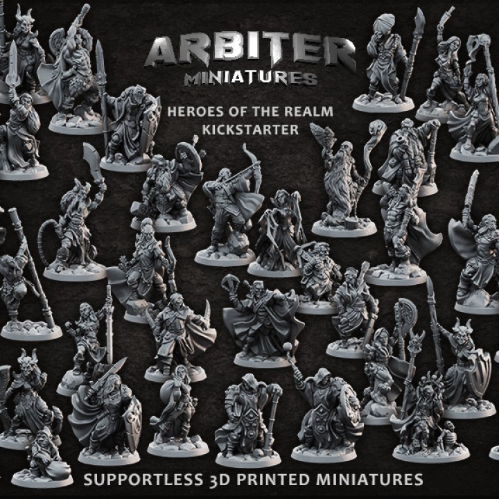 Heroes of the Realm Vol.1 : Collection : Miniature Resin โมเดลบอร์ดเกม ผลิตตามสั่ง DnD Tabletop Class