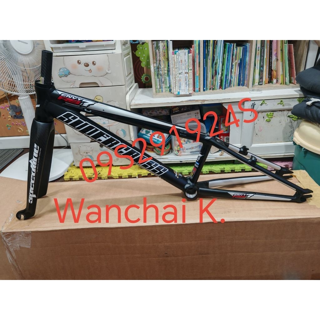 เฟรมจักรยาน BMX Racing Supercross​ RS7​ Junior 18.5​" และตะเกียบ Speedline​ คอ 1"