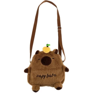 กระเป๋าสะพายคาปิบาร่า Capybara กระเป๋าคล้องไหล่น่ารัก น้ำหนักเบา