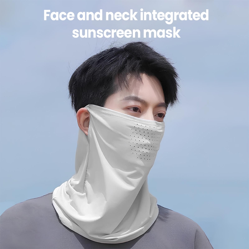 หน้ากาก ผ้าเรย่อนยืดระบายได้ดี กันแดดแบบยาว ป้องกันรังสียูวี กันฝุ่น กันแดด ปกป้องคอ - รูปที่ 3