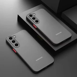 เคสขอบสีด้าน สำหรับ Samsung A07 A17 A56 A36 A26 A06 A16 A55 A35 A25 A15 A05 A05S A54 A34 A24 A14 A04S S23FE S25FE
