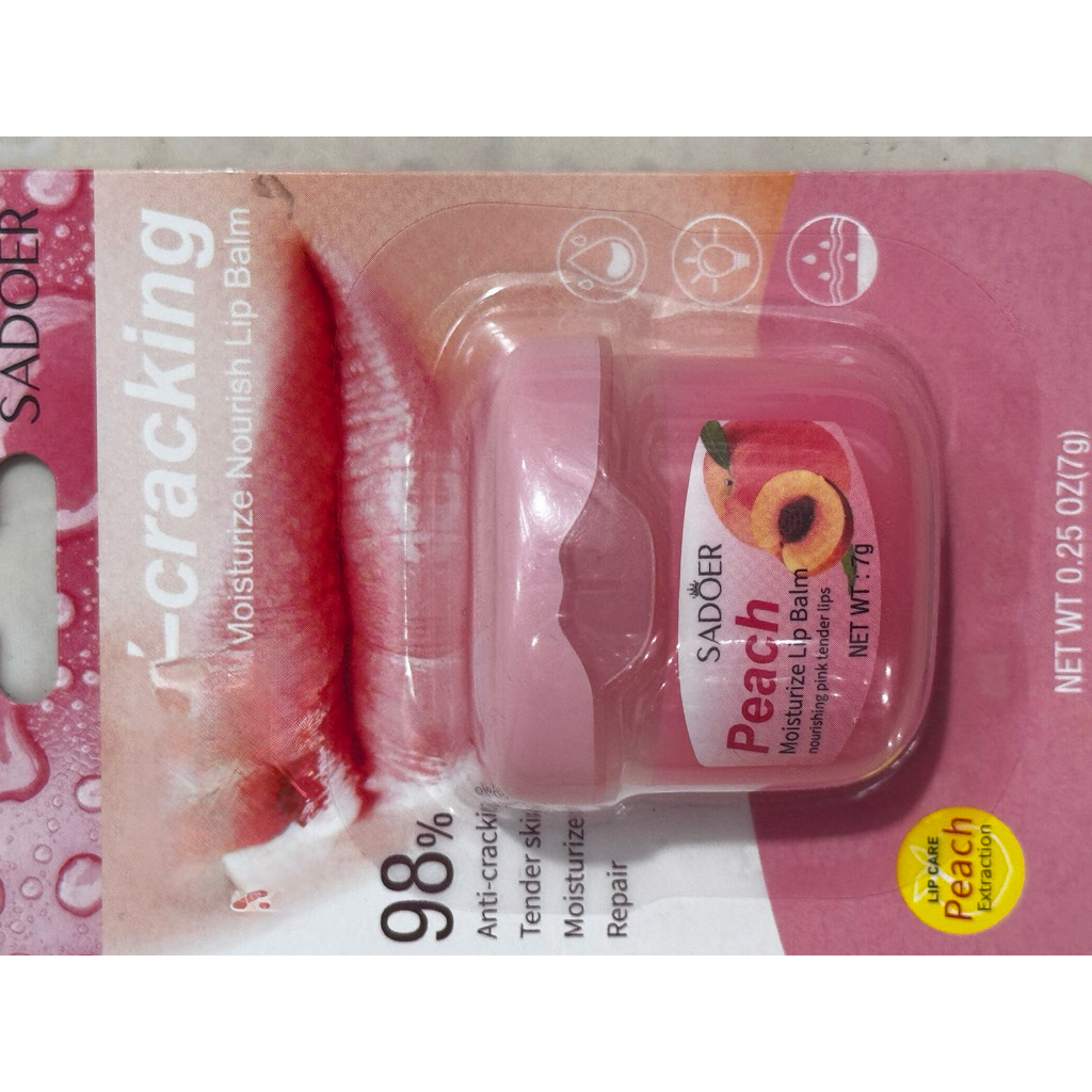 SADOER Peach moisturize Lip barm