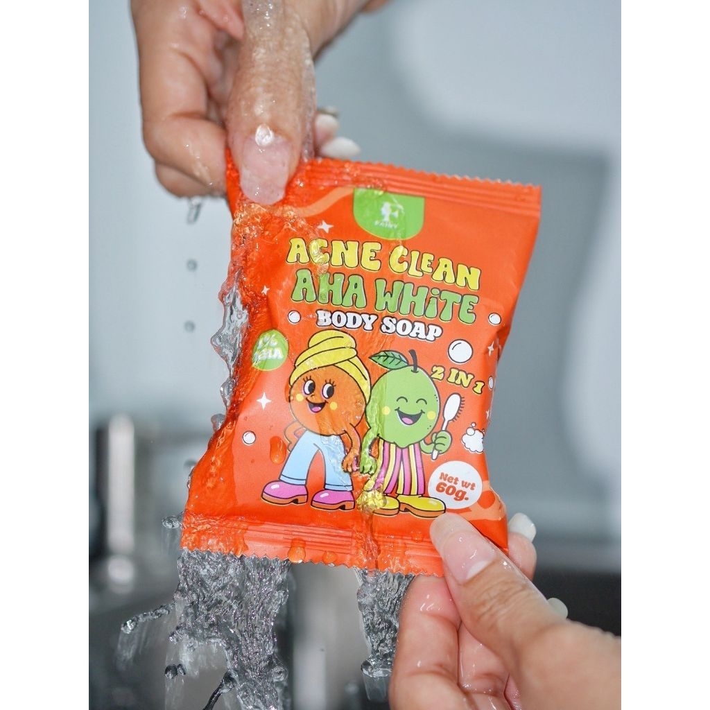 สบู่แฟรรี่AHA 1 แถม 1 (FAIRY AHA SOAP) 60 กรัม