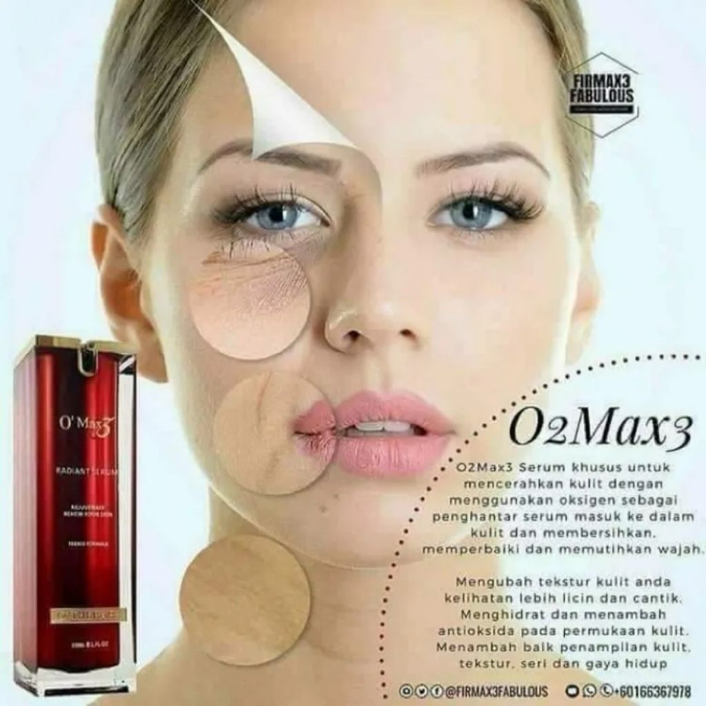 O2Max3 เป็นสูตรเซรั่มสูตรพัฒนาขึ้นเป็นพิเศษที่มีส่วนผสมของต้นเลือดมังกรที่มีคุณสมบัติเศษช่วยให้หน้าเ