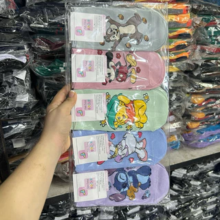 (แพ็คมี10คู่)ถุงเท้าข้อสั้นลายน่ารักๆ1แพ็คมี10คู่ฟรีไซส์เท้า35-40ใส่ได้ พร้อมส่งจ้า