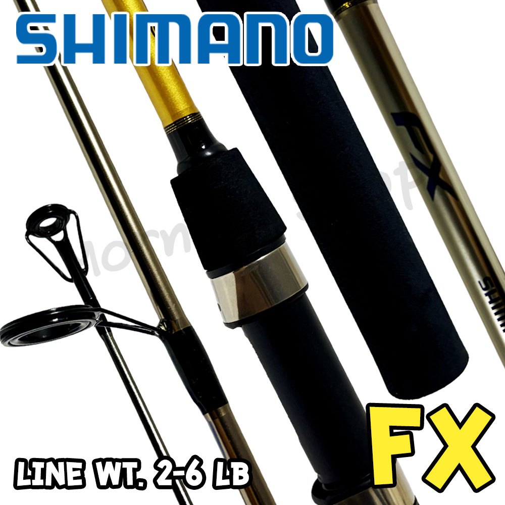 [ส่งฟรี] คันตีเหยื่อปลอม UL SHIMANO FX  Line wt. 2-6 lb ยาว 5.6 ฟุต 2 ท่อน ของแท้ 100%