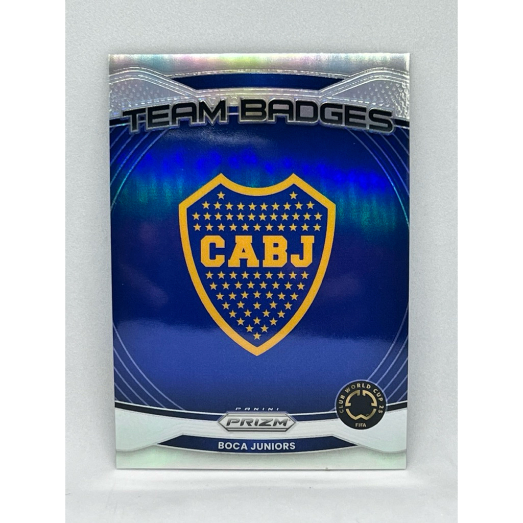 การ์ดฟุตบอล Panini 2024 - 2025 Prizm Club World Cup Boca Junior Badge Prizm