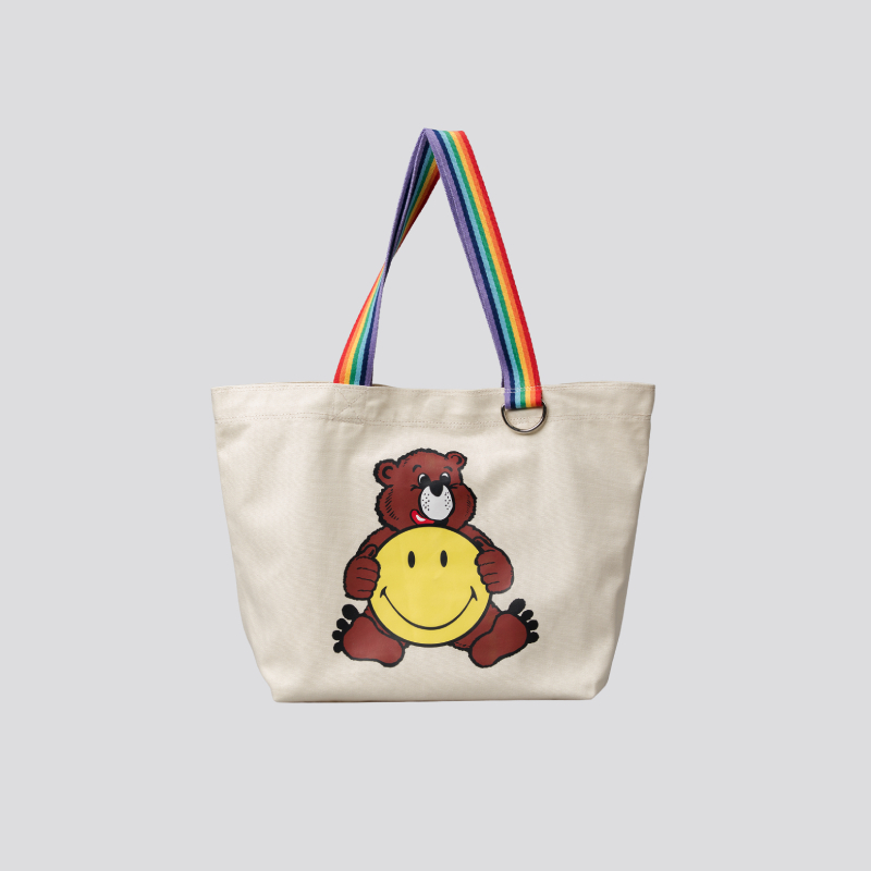 SMILEY®JOLLYBEARS CANVAS TOTE BAG