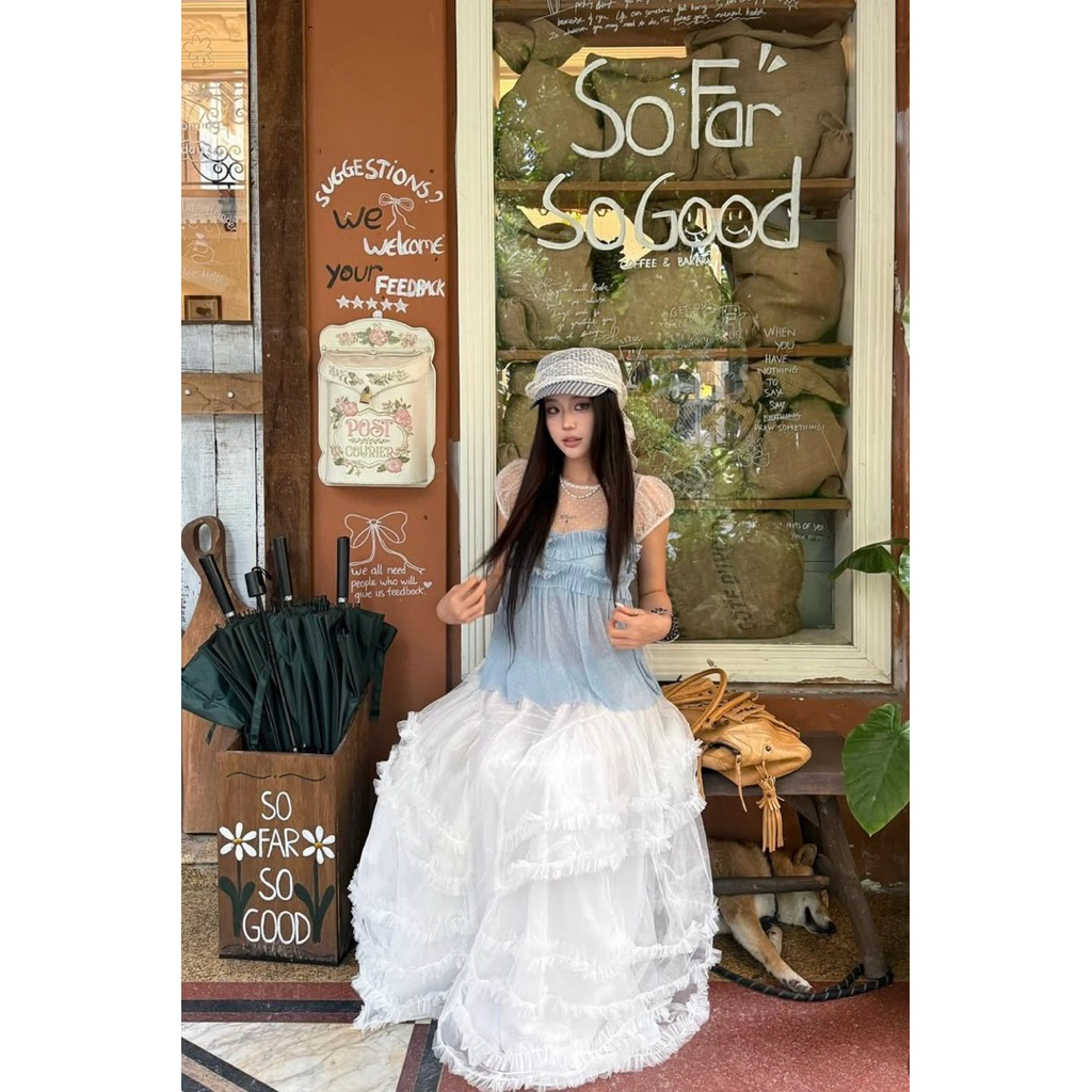 🐋Brand : Remmus Top&skirt  มีรูปสินค้าจริง 🐋 (สินค้าพรีออเดอร์)