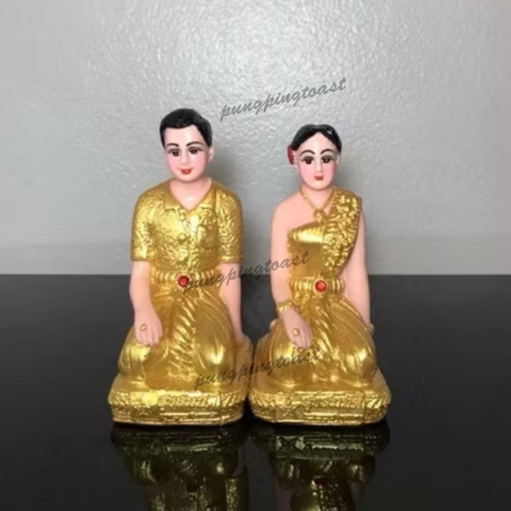 ตุ้กตาตั้งศาล ชาย หญิง ความสูง14เซนติเมตร