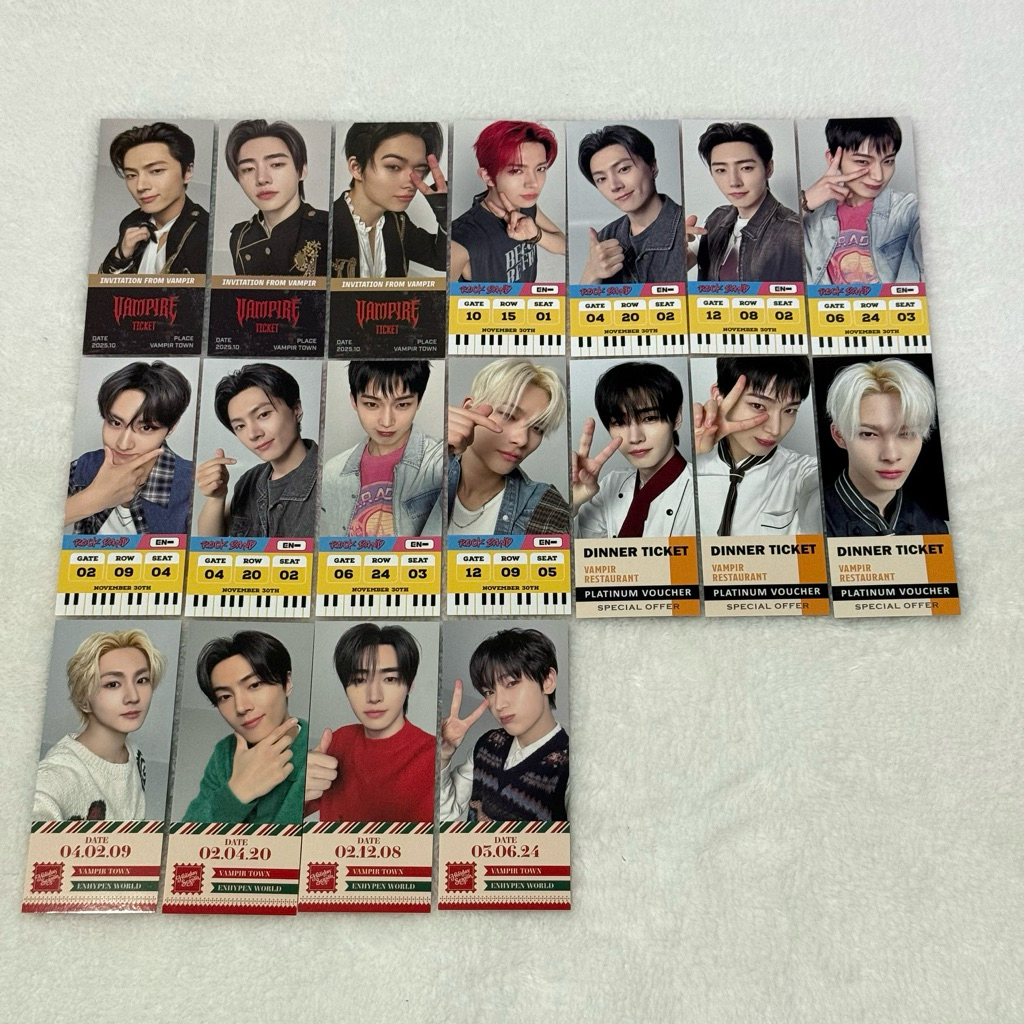 [ENHYPEN] พร้อมส่ง Ticket จาก ENHYPEN WORLD COUPON CARD COLLECTION