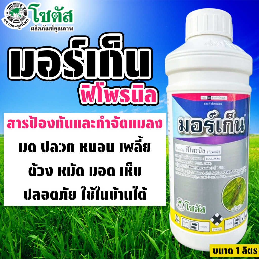 มอร์เก็น (ฟิโฟรนิล) ขนาด 1 ลิตร กำจัดแมลง มด ปลวก เพลี้ย ด้วง หมัด หนอน บริษัท โซตัส