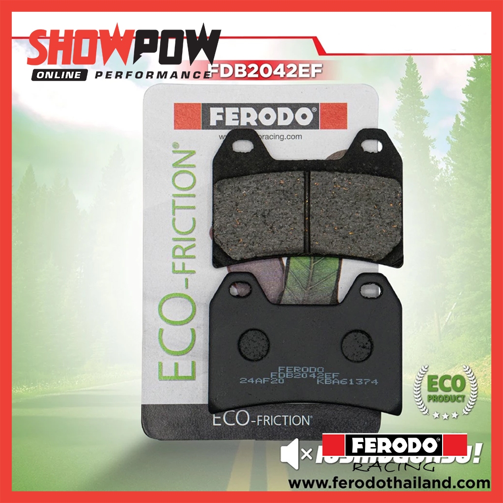 (พร้อมส่ง!) ผ้าเบรกหน้า FERODO FDB2042XRAC, FDB2042ST, FDB2042EF สำหรับ ALL DUCATI ('00-'14)